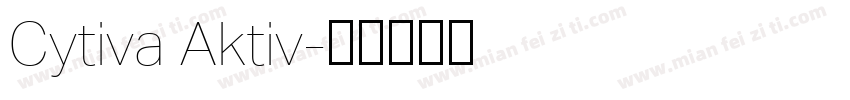 Cytiva Aktiv字体转换